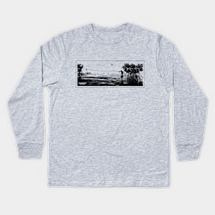 "Battle in the Mangroves" by Chasing Scale Kids Long Sleeve T-Shirt